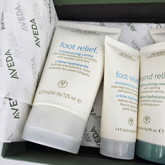 Aveda X Iris Van Herpen Hand Foot Relief 4pc Gift Set Moisturizing Creme - Picture 3 of 15